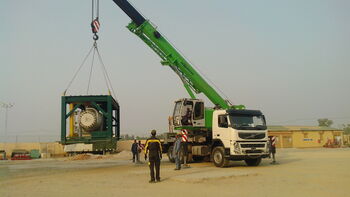 Mobile crane implementation on the gas fields: SENNEBOGEN HPC 40 at Pakistan Petroleum Ltd.