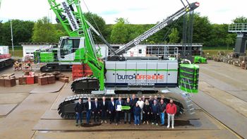 Duty cycle crane for offshore operations: Dutch Offshore expands its SENNEBOGEN fleet Duty cycle crane for offshore operations: Dutch Offshore expands its SENNEBOGEN fleet