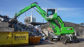 REWAG setzt bei Abfallverwertung auf Maschinen von SENNEBOGEN
