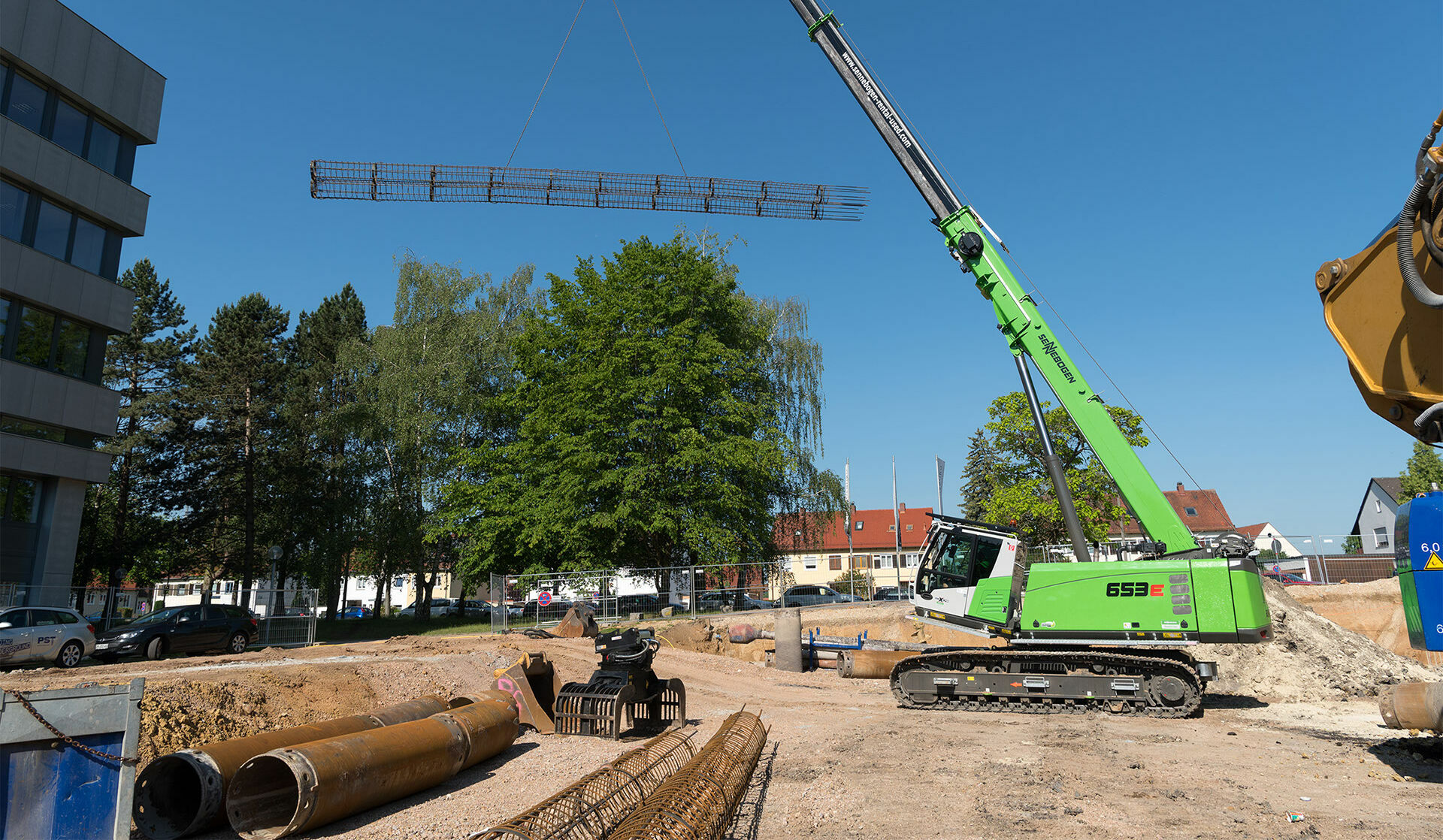 653 E - telescopic crane for structural + civil engineering