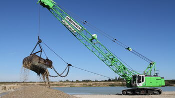 An extremely dependable all-rounder:  the new SENNEBOGEN 655 HD duty cycle crawler crane
