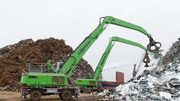 Green handling duo at Van Dalen: Two SENNEBOGEN 835 machines for scrap handling