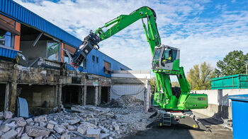 Mobile demolition machine 825 E-Series: the perfect addition to the machine park for selective dismantling, sorting and loading!