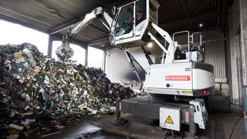 Remondis on the way to having a CO2 neutral recycling site with the electric 817 E from SENNEBOGEN