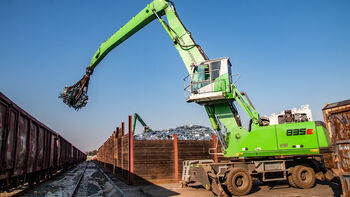 Bigger and more stable at the Elbe: Scholz Recycling has a new 835 E material handler at its Dresden site