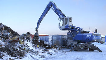 Scrap handling at - 30 degrees: SENNEBOGEN machines at Stena in Sweden