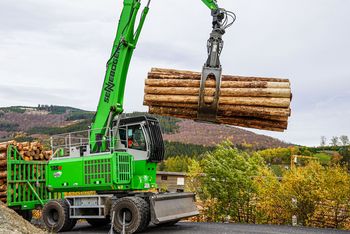 Umschlagbagger 735_elektrischer Fahrantrieb_SENNEBOGEN