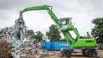 Lohmann Entsorgung setzt beim Recycling insgesamt auf neun SENNEBOGEN Umschlagbagger