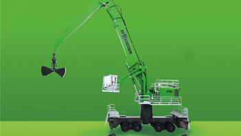 New 1:50 scale model: Port material handler with mobile undercarriage