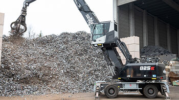 Black Beauty near Nuremberg's inland port: Scrap recycler SWRN GmbH relies on SENNEBOGEN material handler