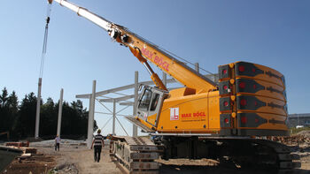 120 t telescopic crane proves its worth in first job for Max Bögl