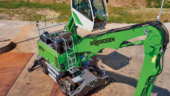SENNEBOGEN 817 E: Compact material handler for the waste industry