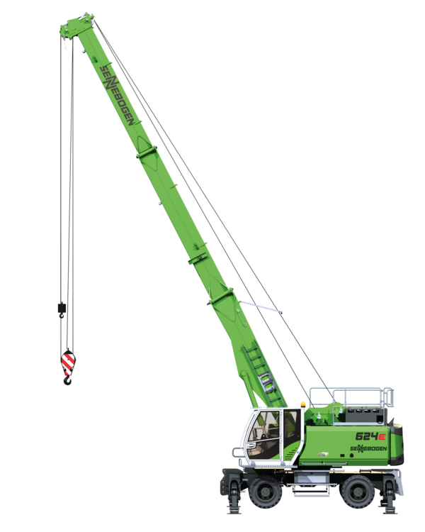 Excavadora de cable SENNBOGEN 624 para constructores de pozos y tuberías móviles 