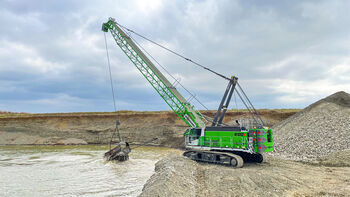 Increase gravel production with second duty cycle crane