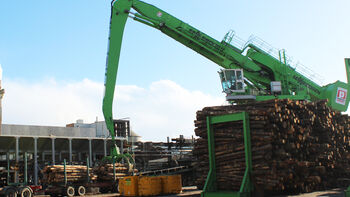 Timber handling solutions from SENNEBOGEN: Full line working at New Zealands Pedersen Group