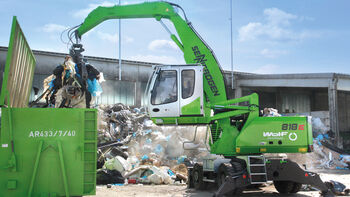 A single source for recycling: The SENNEBOGEN 818 Mobile E- Series at Wolf Entsorgung
